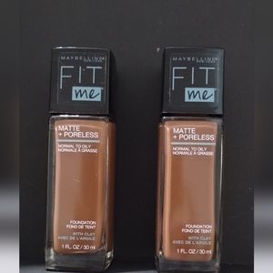 Maybelline Fit Me Matte Poreless Brand New Lot of 2